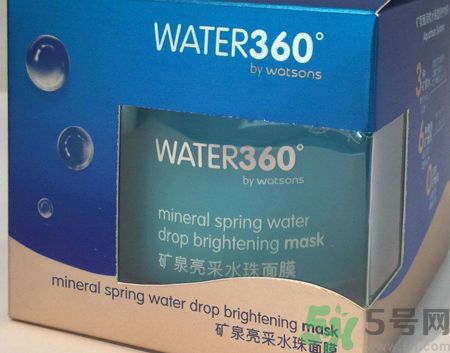 屈臣氏WATER360°礦泉亮采水珠面膜怎么樣?