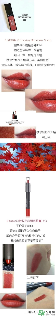 楓葉紅什么牌子好？楓葉紅口紅推薦