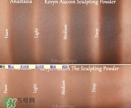 kevyn aucoin修容粉試色 KA修容粉試色圖