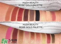 Hudabeauty玫瑰金眼影盤試色 Huda beauty眼影試色