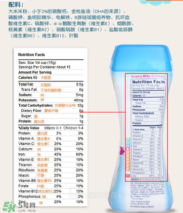 嘉寶dha米粉含鐵嗎？ 嘉寶dha米粉含鐵量多少？