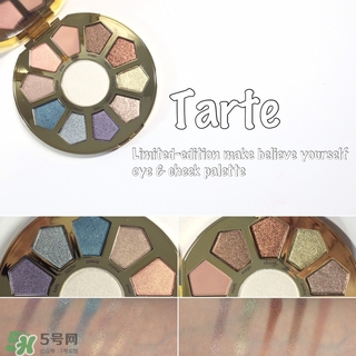 tarte獨角獸眼影色號試色 tarte獨角獸眼影盤試色圖