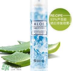 recipe水晶蘆薈膠噴霧怎么樣？recipe水晶蘆薈膠噴霧怎么用