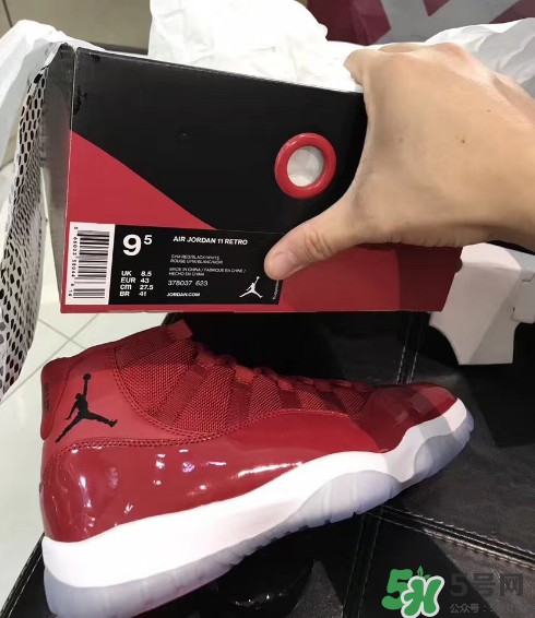 air jordan 11 gym red安東尼全紅配色實物怎么樣？