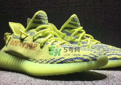 adidas yeezy boost 350 v2熒光黃椰子實(shí)物什么樣？