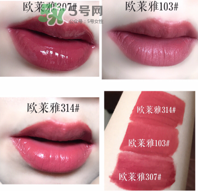 歐萊雅紛澤溢彩釉光唇膏試色 L'OREAL Shine Lipstick唇膏色號(hào)