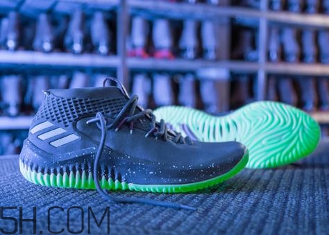 adidas dame 4 glow in the dark多少錢_實物上腳效果