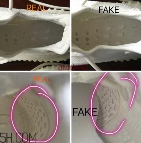 yeezy 350 boost v2全白配色真假對比 純白椰子真假鑒定