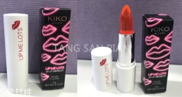 kiko2018情人節(jié)限量心形口紅色號(hào)試色