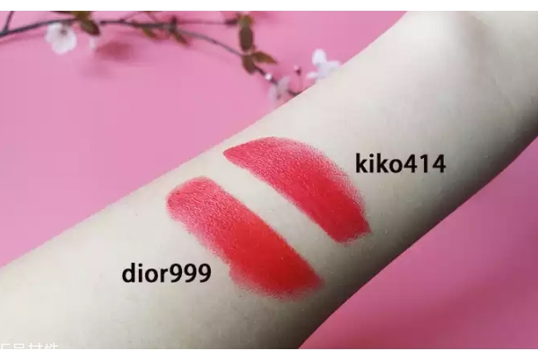 kiko414和迪奧999一樣嗎 kiko414和迪奧999對比圖