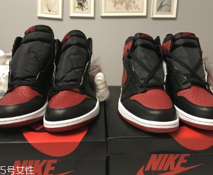 aj1禁穿真假對(duì)比 完美避開假貨