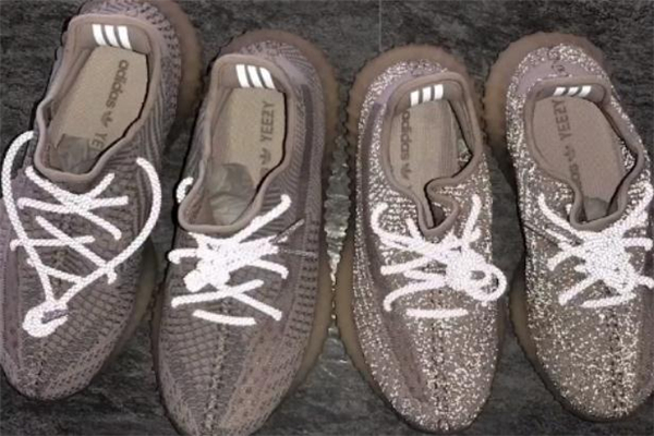 yeezy350粉天使開箱測評 yeezy粉天使和滿天星實物對比