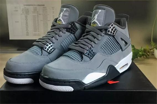 aj4 cool grey開箱測評 aj4酷灰復(fù)刻開箱實(shí)物圖