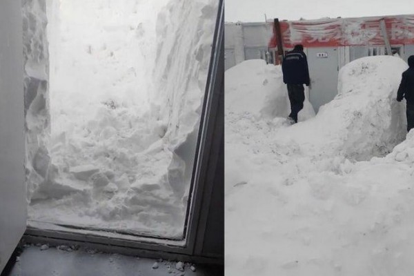 男子醒來發(fā)現(xiàn)被幾米高雪困在宿舍 下雪有什么好的寓意